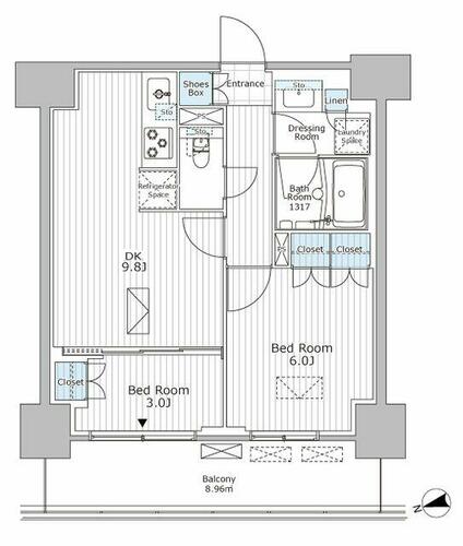 同じ建物の物件間取り写真 - ID:212042955962