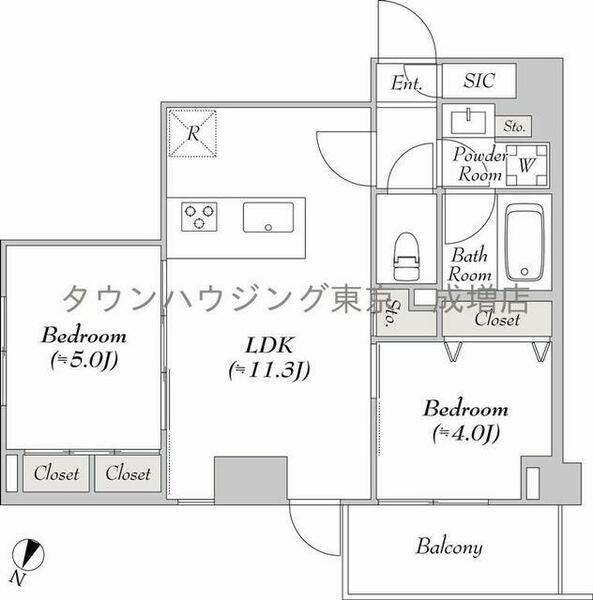 東京都板橋区本町(賃貸マンション2LDK・2階・46.78㎡)の写真 その1