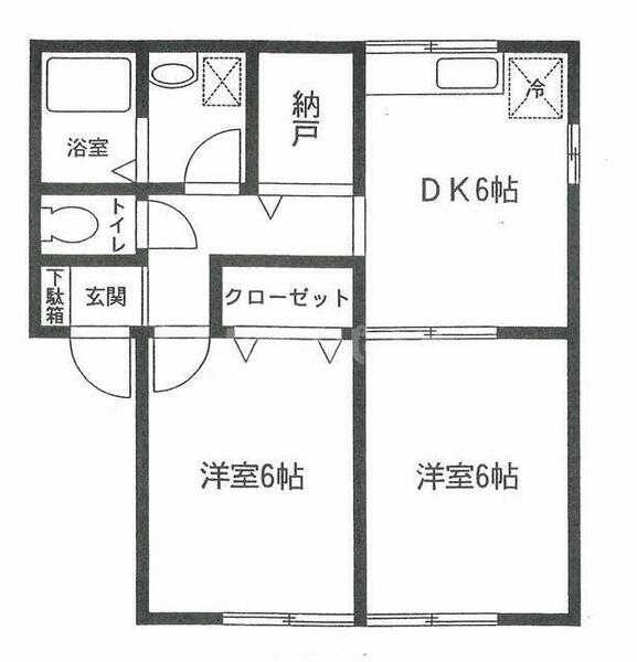 グランシードかすやＩＩ 202｜埼玉県上尾市大字壱丁目(賃貸アパート2DK・2階・45.30㎡)の写真 その2