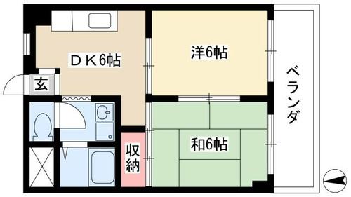 マンションしらかばの間取り