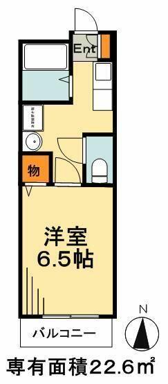 シャトーソレイユ 203｜東京都葛飾区高砂１丁目(賃貸アパート1K・2階・22.60㎡)の写真 その2