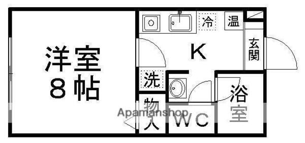 全健ハイム八木山Ⅱ 112｜宮城県仙台市太白区八木山香澄町(賃貸アパート1K・1階・26.50㎡)の写真 その2