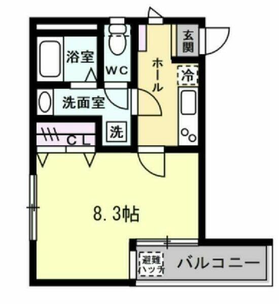 トゥルーメゾン湘南茅ヶ崎｜神奈川県茅ヶ崎市本村２丁目(賃貸アパート1K・3階・28.37㎡)の写真 その2