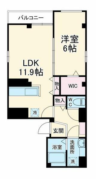 埼玉県さいたま市浦和区北浦和４丁目(賃貸マンション1LDK・4階・47.25㎡)の写真 その2