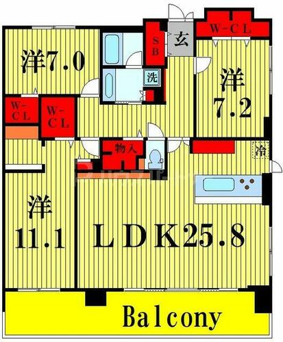 同じ建物の物件間取り写真 - ID:213102556282