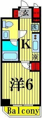 ライジングプレイス綾瀬三番館 601｜東京都足立区東綾瀬２丁目(賃貸マンション1K・6階・21.00㎡)の写真 その2