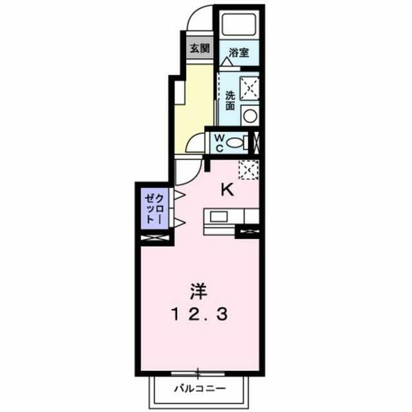 フィデール聖蹟桜ヶ丘 105｜東京都多摩市一ノ宮２丁目(賃貸アパート1K・1階・32.90㎡)の写真 その2