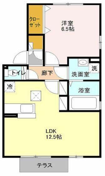 埼玉県上尾市大字原市(賃貸アパート1LDK・1階・45.42㎡)の写真 その2