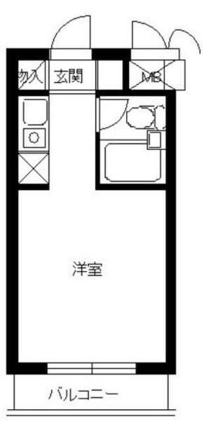 スカイコート元住吉第２｜神奈川県川崎市中原区木月大町(賃貸マンション1R・1階・16.50㎡)の写真 その2