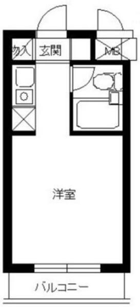 スカイコート元住吉第２｜神奈川県川崎市中原区木月大町(賃貸マンション1R・4階・16.50㎡)の写真 その2