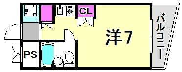 キューブ東塚口の間取り