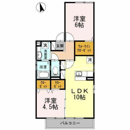 ソレイユ 202｜東京都板橋区赤塚７丁目(賃貸アパート2LDK・2階・50.56㎡)の写真 その2