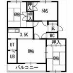 札幌市東区北三十八条東１２丁目 5階建 築39年のイメージ