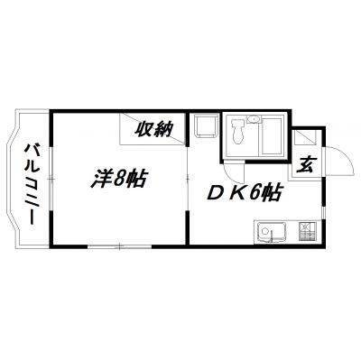 静岡県浜松市中央区長鶴町(賃貸マンション1DK・2階・25.92㎡)の写真 その2