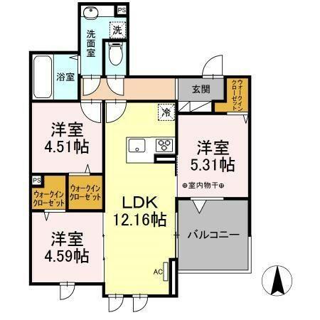 同じ建物の物件間取り写真 - ID:213102868916