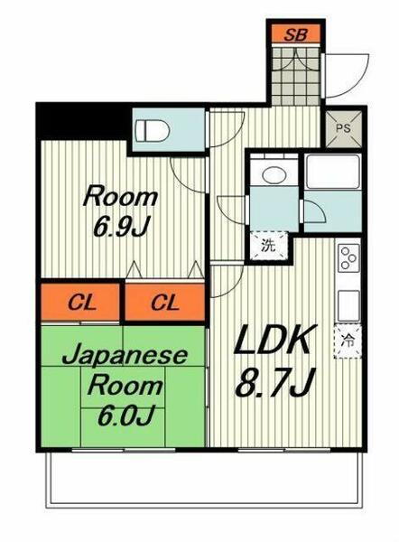 ルミエール｜神奈川県横浜市戸塚区戸塚町(賃貸マンション2LDK・2階・52.38㎡)の写真 その2