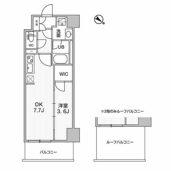東京都板橋区相生町(賃貸マンション1DK・3階・30.15㎡)の写真 その2