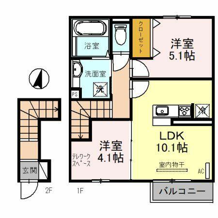 同じ建物の物件間取り写真 - ID:211046935032