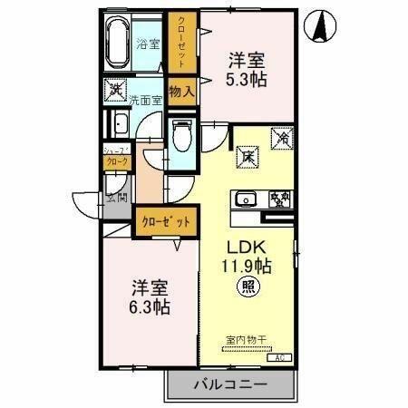 同じ建物の物件間取り写真 - ID:211046933254