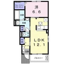 蔵林　ＺＯＵＲＩＮ  ｜ 愛知県豊川市蔵子５丁目（賃貸アパート1LDK・1階・48.35㎡） その2