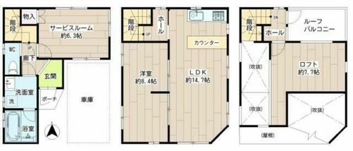 同じ建物の物件間取り写真 - ID:214055436041