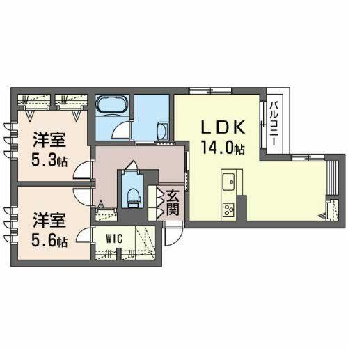 同じ建物の物件間取り写真 - ID:204004037308