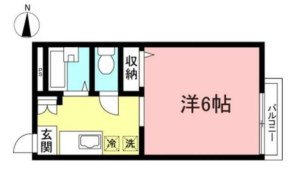 リヴィエール・ド・カワワ 205｜東京都八王子市下柚木(賃貸アパート1K・2階・20.46㎡)の写真 その2