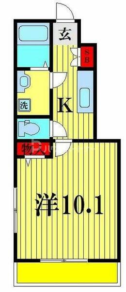 アレグリア 103｜千葉県柏市大室１丁目(賃貸アパート1K・1階・31.40㎡)の写真 その2