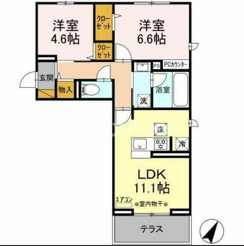 同じ建物の物件間取り写真 - ID:212042631034