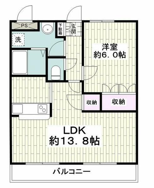 アイリス・スクエア｜神奈川県藤沢市菖蒲沢(賃貸マンション1LDK・1階・44.95㎡)の写真 その2