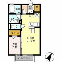 静岡県静岡市駿河区西島（賃貸アパート1LDK・2階・33.39㎡） その2