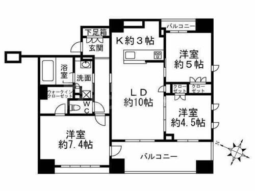 同じ建物の物件間取り写真 - ID:213102740418