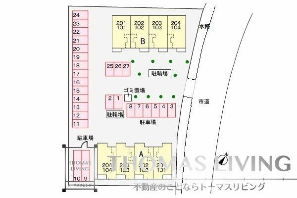 画像14:敷地内駐車場図