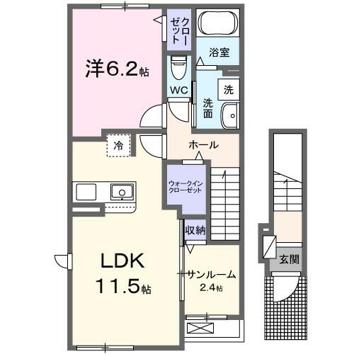 同じ建物の物件間取り写真 - ID:207001199457