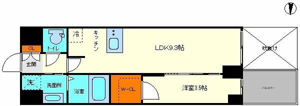 プレサンス堺筋本町ディスティニー｜大阪府大阪市中央区北久宝寺町１丁目(賃貸マンション1LDK・2階・32.11㎡)の写真 その2