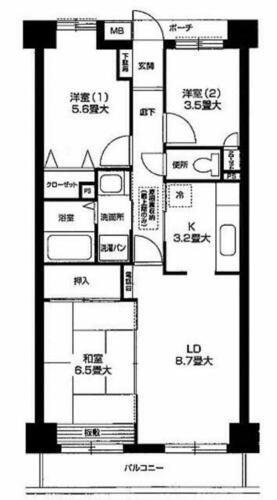 同じ建物の物件間取り写真 - ID:214055464688