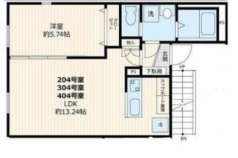 同じ建物の物件間取り写真 - ID:213102869152