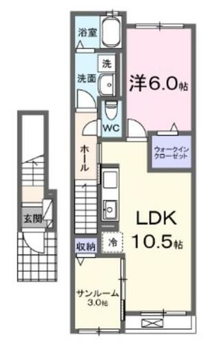 同じ建物の物件間取り写真 - ID:212043036633