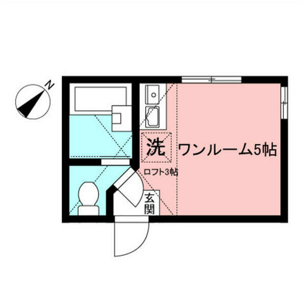 ユナイト川崎モンマルトルの広場 101｜神奈川県川崎市川崎区四谷下町(賃貸アパート1R・1階・11.97㎡)の写真 その2