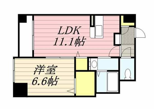 ＩＺＯＵ 0903｜北海道札幌市手稲区手稲本町二条２丁目(賃貸マンション1LDK・9階・42.80㎡)の写真 その2