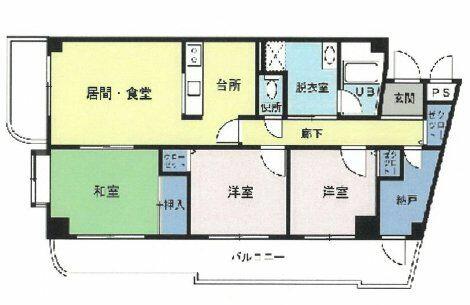 アメージングエステート 113｜千葉県千葉市緑区誉田町１丁目(賃貸マンション3SLDK・1階・66.90㎡)の写真 その2