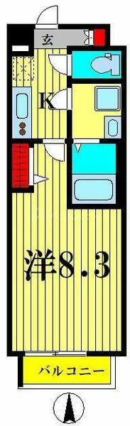 ＡＲ向島 806｜東京都墨田区向島５丁目(賃貸マンション1K・8階・25.57㎡)の写真 その2
