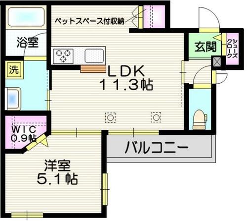 同じ建物の物件間取り写真 - ID:211046933027