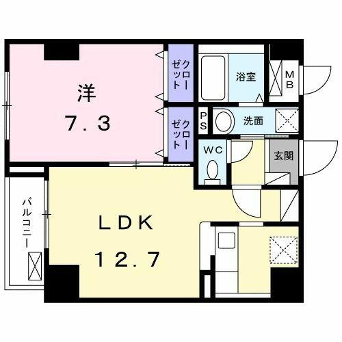 スアヴィス平塚宝町｜神奈川県平塚市宝町(賃貸マンション1LDK・3階・43.63㎡)の写真 その2