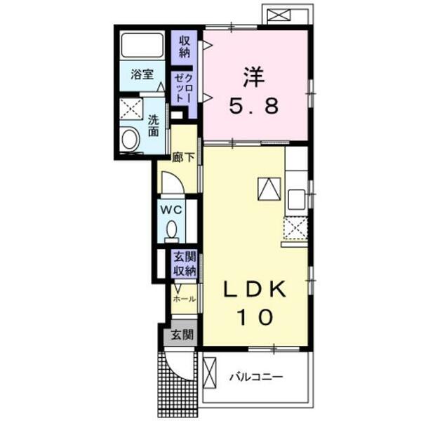 エテルノ市場｜大阪府泉佐野市市場西１丁目(賃貸アパート1LDK・1階・40.39㎡)の写真 その2