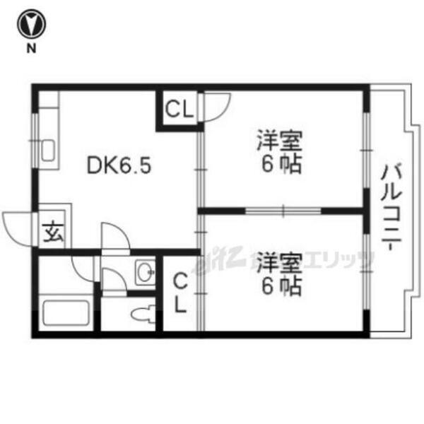 京都府京都市伏見区桃山羽柴長吉東町(賃貸マンション2DK・1階・38.88㎡)の写真 その2