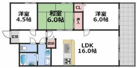 フローラーなかじま  ｜ 大阪府大阪市西成区花園北１丁目（賃貸マンション3LDK・5階・69.12㎡） その2