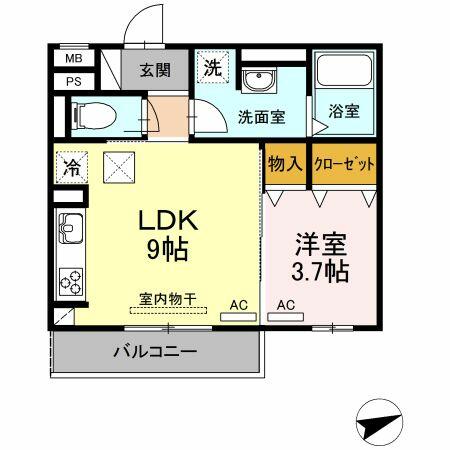 同じ建物の物件間取り写真 - ID:223032083645