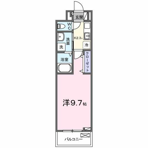 東京都多摩市一ノ宮１丁目(賃貸アパート1K・2階・28.87㎡)の写真 その2