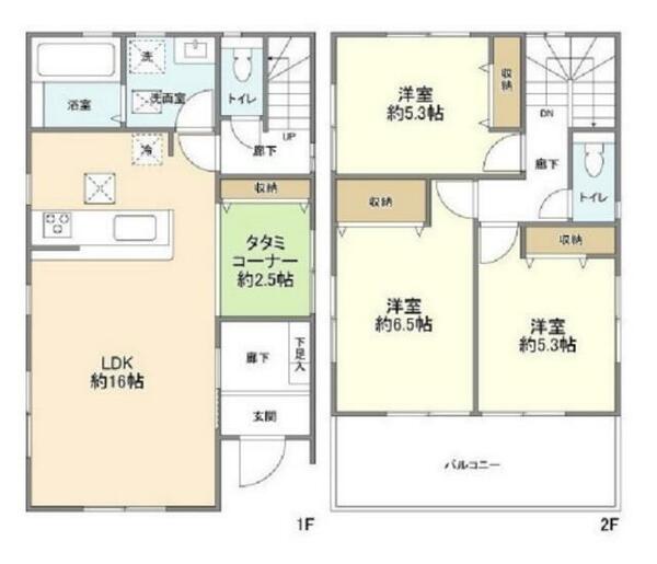 Ｋｏｌｅｔ一ノ割＃０５｜埼玉県春日部市南４丁目(賃貸一戸建3LDK・--・86.94㎡)の写真 その2